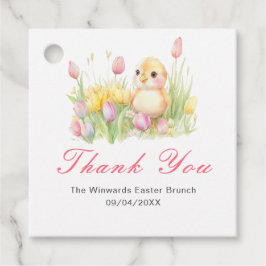 Spring Chick Easter Brunch Bedankjes Labels