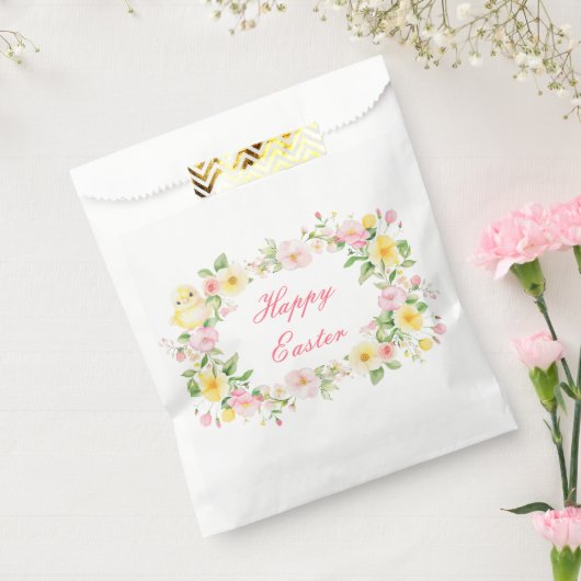 Spring Chick Floral Easter Egg Hunt Party Bedankzakje (Gezegeld)