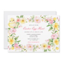 Spring Chick Floral Easter Egg Hunt Party