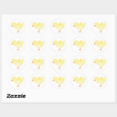 Spring Chick Ronde Sticker (Vel)