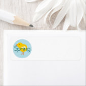 Spring Chick Schattige Country Label (Insitu)