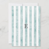 Spring Chick & Stripes  Kind Verjaardag Kaart (Achterkant)