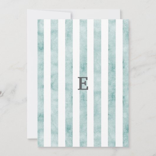 Spring Chick & Stripes  Kind Verjaardag Kaart (Achterkant)