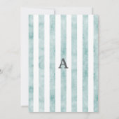 Spring Chick & Stripes  stijl Baby shower Kaart (Achterkant)