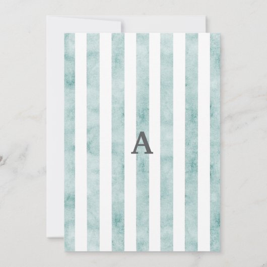 Spring Chick & Stripes stijl Baby shower Kaart (Achterkant)