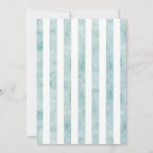 Spring Chick & Stripes  stijl Paasbrunch Kaart (Achterkant)