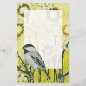 Spring Chickadee Stationery Briefpapier (Voorkant)