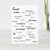 Spring Chicken Birthday Card Kaart (Voorkant)