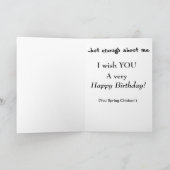 Spring Chicken Birthday Card Kaart (Binnen)