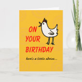 Spring Chicken Birthday Card Kaart (Voorkant)