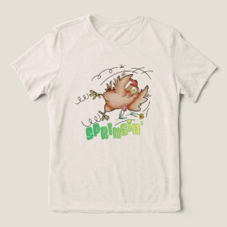 Spring Chicken dames tri-blen zacht t-shirt