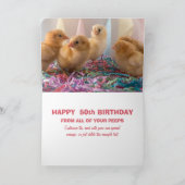 Spring Chicken Ladies Milestone 50e verjaardag Kaart (Binnen)