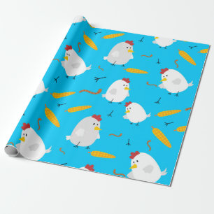 Spring Chicken Pattern Cadeaupapier