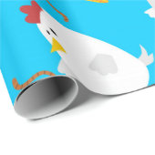 Spring Chicken Pattern Cadeaupapier (Rol Hoek)