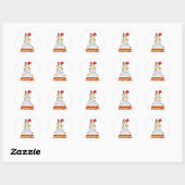 Spring Chicken Ronde Sticker (Vel)