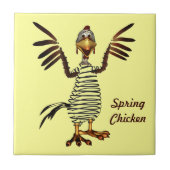 Spring Chicken Tegeltje (Voorkant)