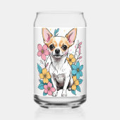 Spring Chihuahua Blikvorm Glas (Voorkant)