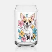 Spring Chihuahua Blikvorm Glas (Achterkant)