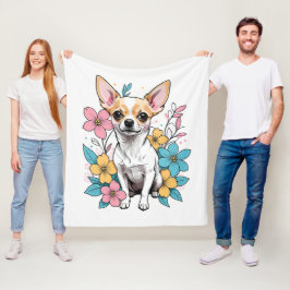 Spring Chihuahua Fleece Deken