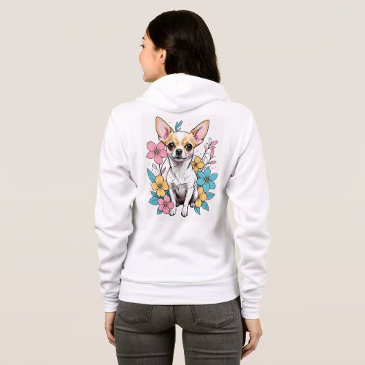Spring Chihuahua Hoodie (Achterkant volledig)
