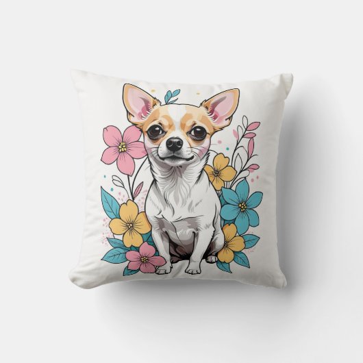 Spring Chihuahua Kussen (Voorkant)