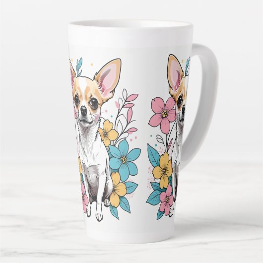 Spring Chihuahua Latte Mok (Rechterhoek)