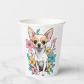 Spring Chihuahua Papieren Bekers (Voorkant)