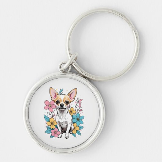 Spring Chihuahua Sleutelhanger (Voorkant)