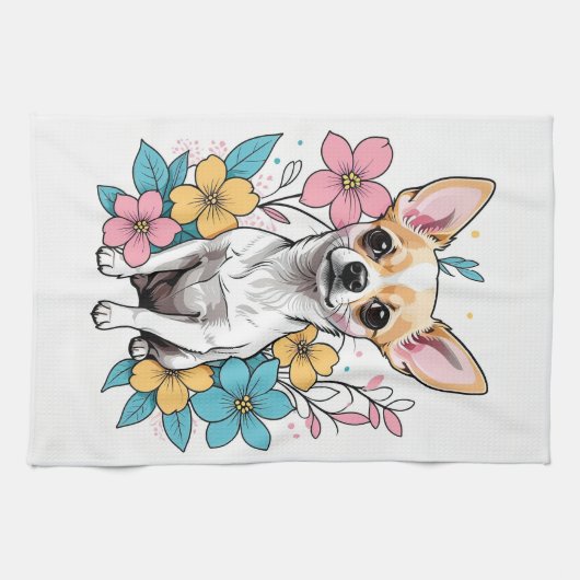 Spring Chihuahua Theedoek (Horizontaal)