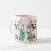 Spring Chihuahua Tweekleurige Koffiemok (Voorkant links)