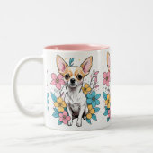 Spring Chihuahua Tweekleurige Koffiemok (Links)