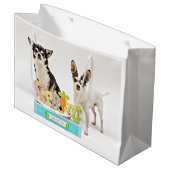 Spring Chihuahua's Large Cadeautasje (Voorkant Gekanteld)