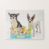 Spring Chihuahua's Legpuzzel (Horizontaal)