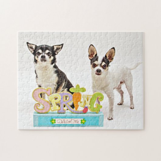 Spring Chihuahua's Legpuzzel (Horizontaal)