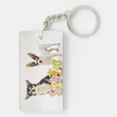 Spring Chihuahua's Sleutelhanger (achterkant)