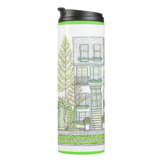 Spring City Lime Green Thermal Tumbler Thermosbeker (Geroteerd rechts)