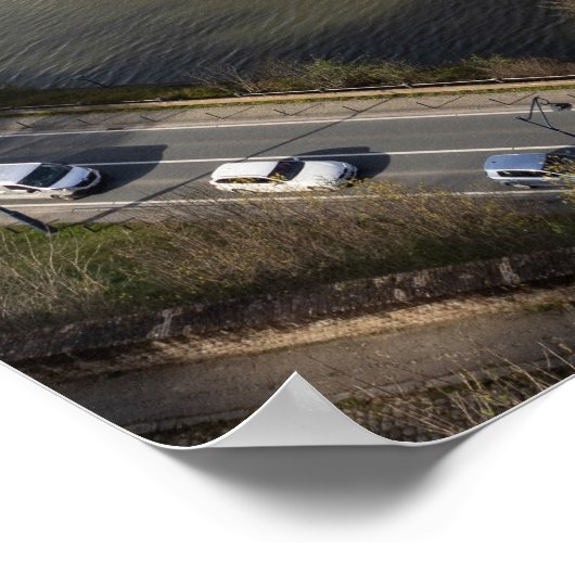 Spring Cityscape Namen, België Poster (Hoek)