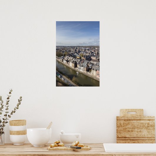 Spring Cityscape Namen, België Poster (Keuken)