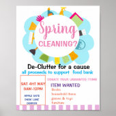 SPRING CLEANING? DONATION YARD VERKOOP POSTER (Voorkant)