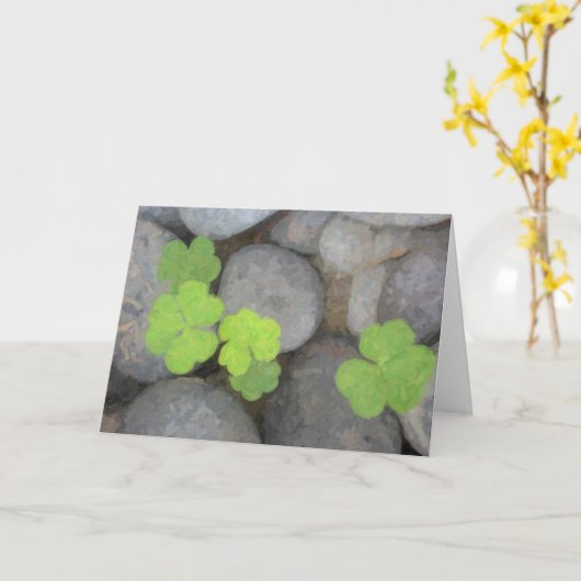 Spring Clover Note Kaart (Gele Bloem)