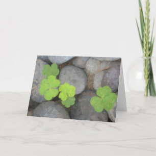 Spring Clover-notitiekaart Kaart