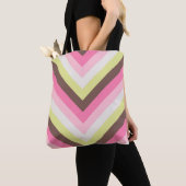 Spring Cocoa Chevron Tote Bag (Dichtbij)