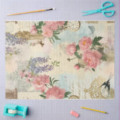 Spring Collage met vogels en bloemen | ontkoppelin Tissuepapier (Craft)