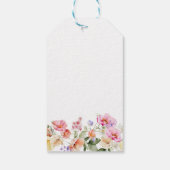 Spring Colorful Floral Bridal Shower Thank You Tag Cadeaulabel (Achterkant)