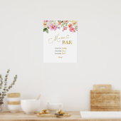 Spring Colorful Floral Mimosa Poster (Keuken)