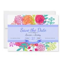 Spring Colorful Vibrant Floral Sketch Bouquet Save