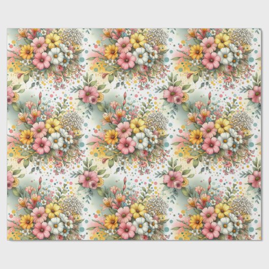 Spring Confetti Garden Cadeaupapier (Vlak)