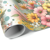 Spring Confetti Garden Cadeaupapier (Rol Hoek)