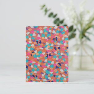 Spring Coral Abstract Briefkaart