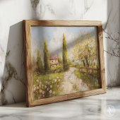 Spring Cottage Landschap  landhuis Poster